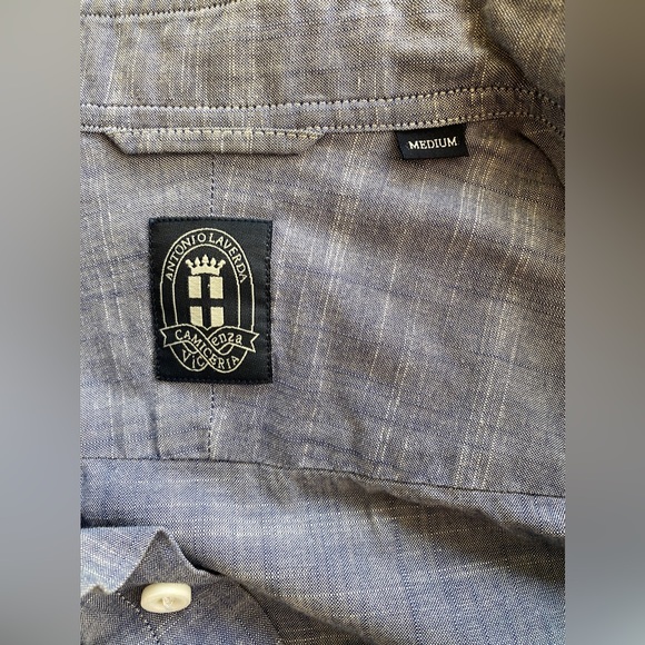 Antonio Laverda quarter sleeves 100% cotton Shirts. Chest 38" size tag M - Picture 4 of 10